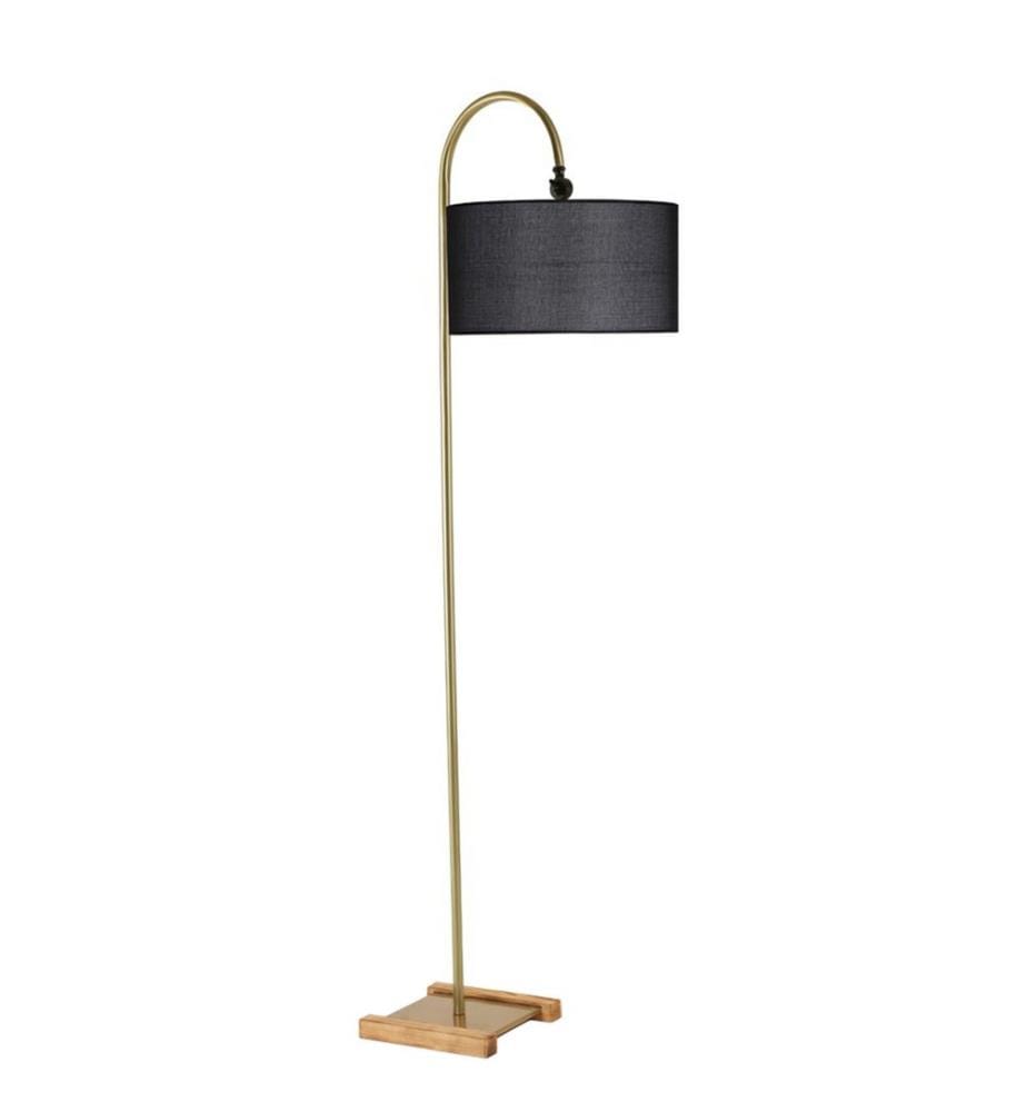 Or, Noir, Lampadaire, 25 X 25 cm, Corps Métallique