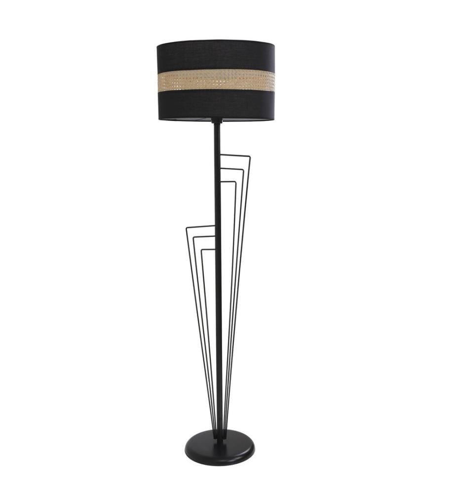 Lampadaire, Noir, En Métal