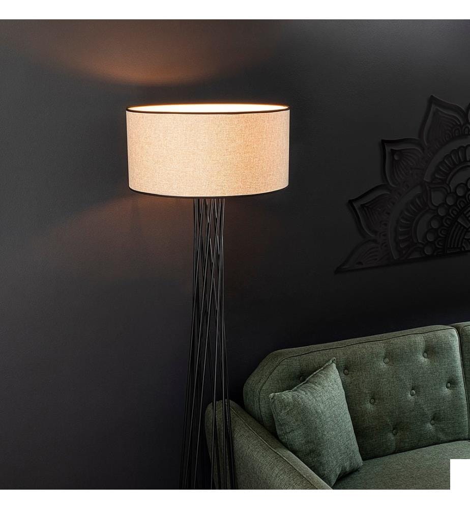 Lampadaire, Blanc, Corps Métallique