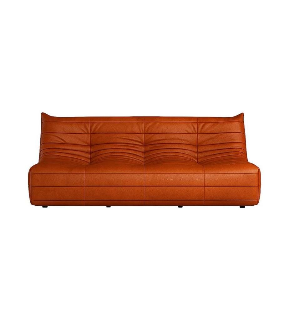 Canapé 3 places, rouge, 100 % POLYESTER