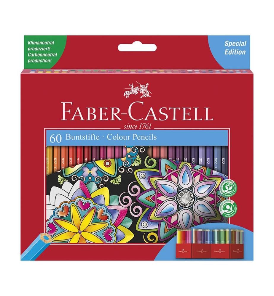 Crayons couleur château accordéon x60