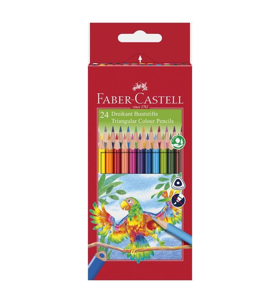 Crayons de Couleur triangulaire étui de 24