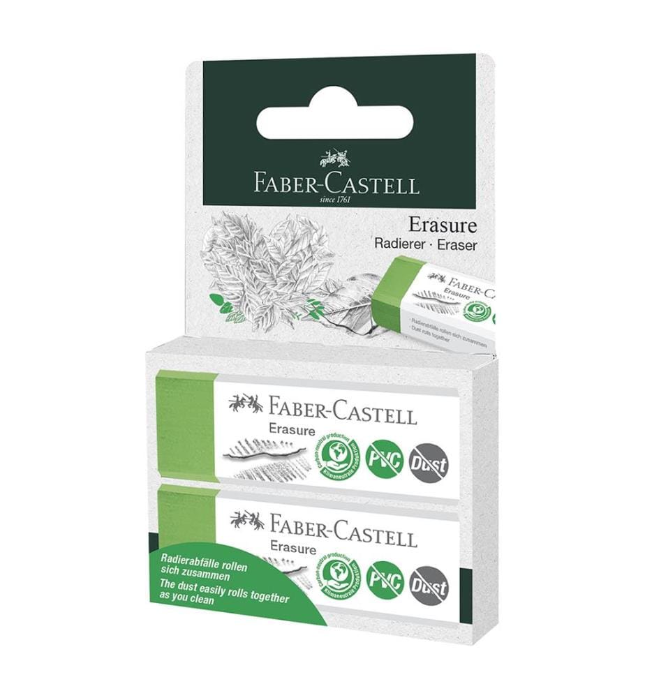 Gomme sans PVC et sans poussière - 2 pcs.