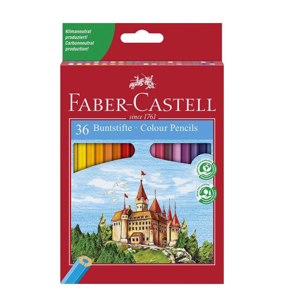 Crayons de Couleur Castle étui 36 Pcs