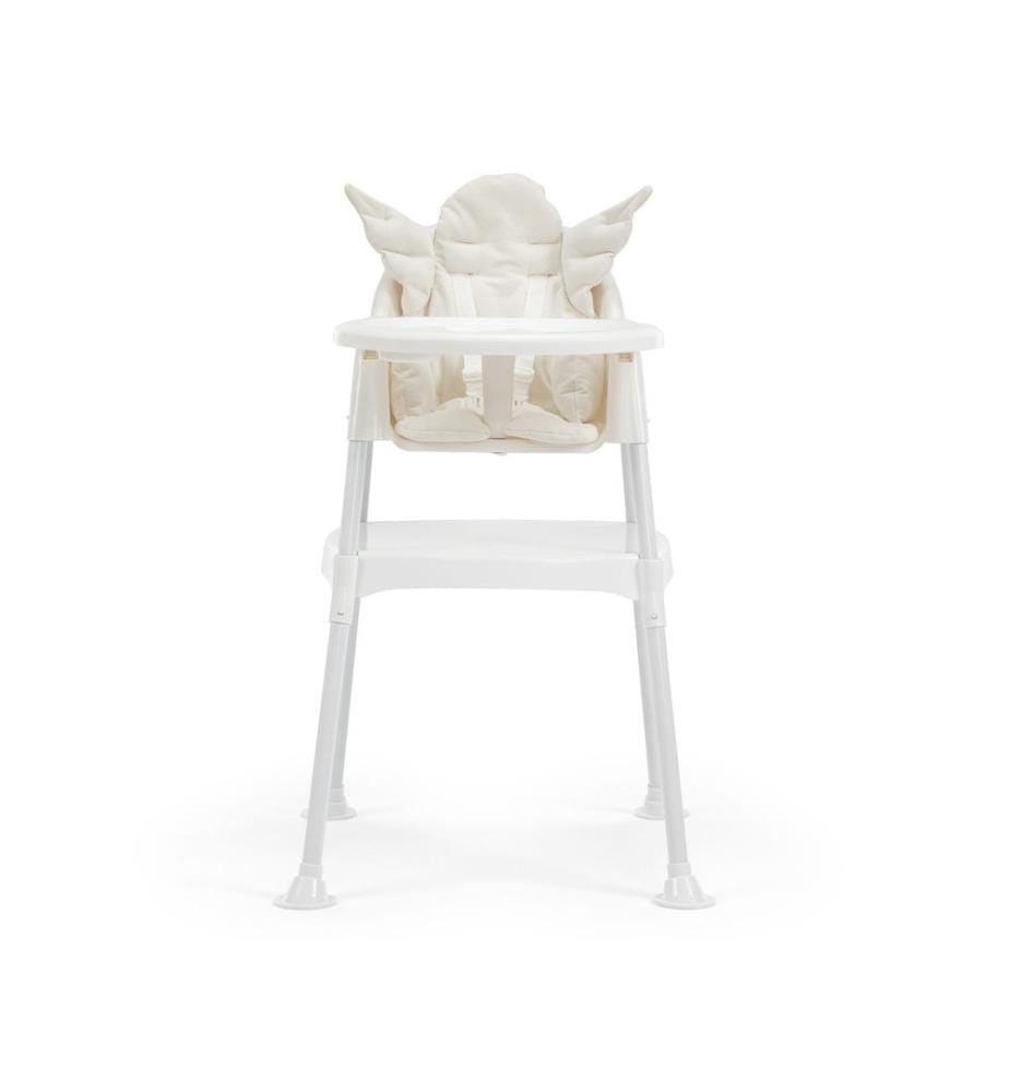 Chaise de bébé, écru, plastique, cadre en métal
