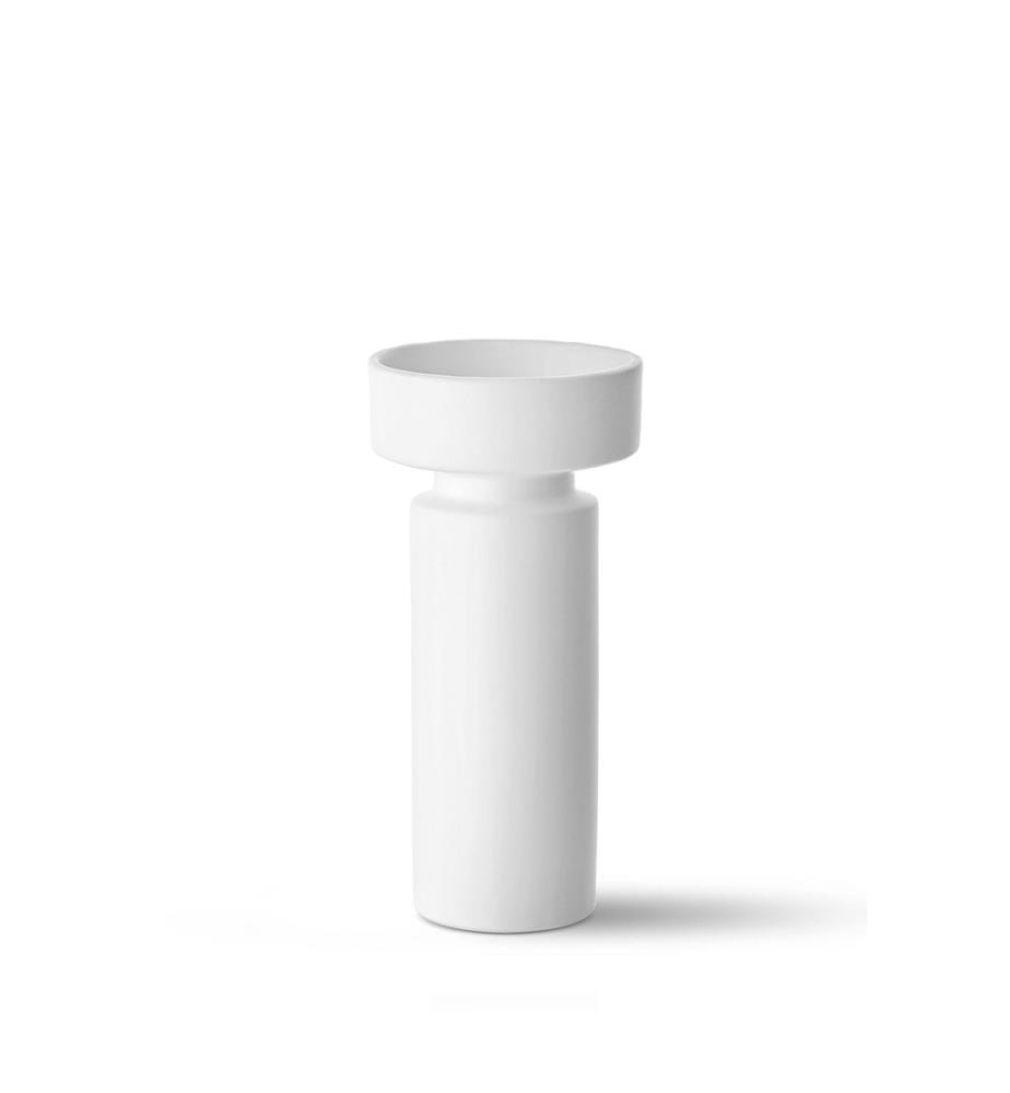 Bougeoir, blanc, 100% céramique