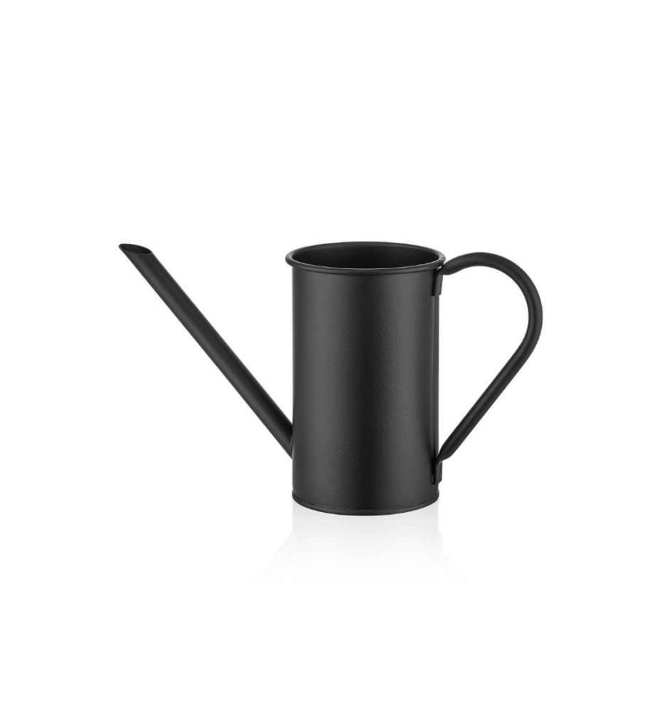 Arrosoir, noir, acier inoxydable