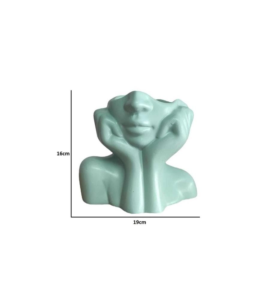 Vase, Menthe, 100% céramique