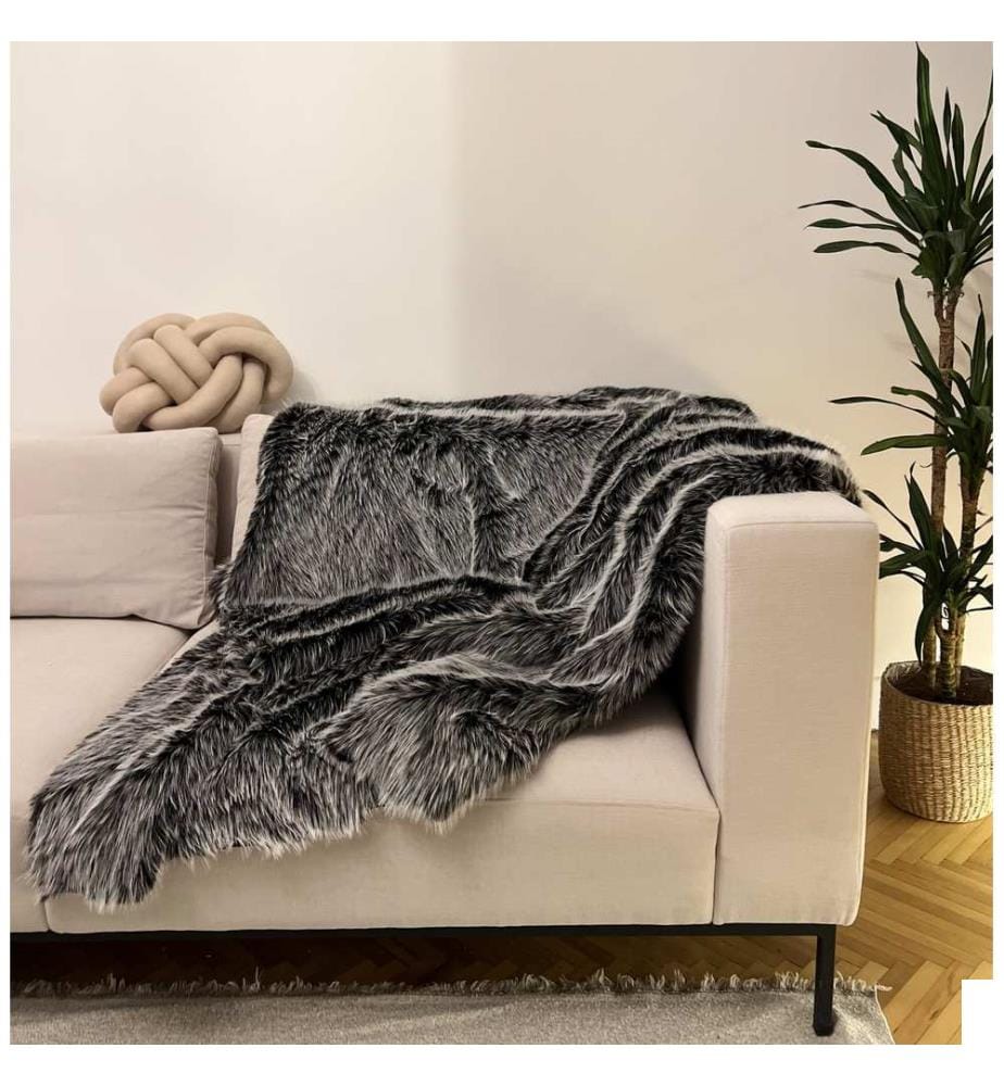 Housse de canapé, Noir, Blanc, 100% POLYESTER