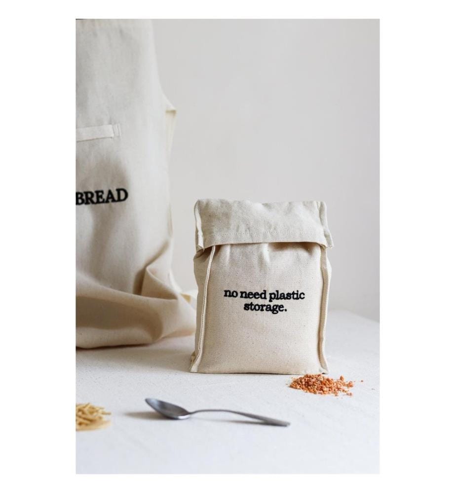 Sac de conservation des aliments, crème, 100% tissu velours