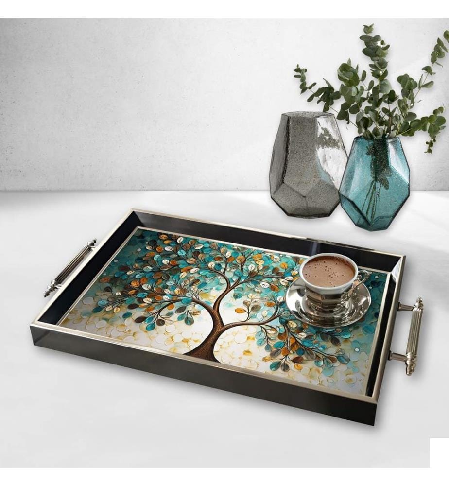 Plateau, Multicolore, 100% VERRE