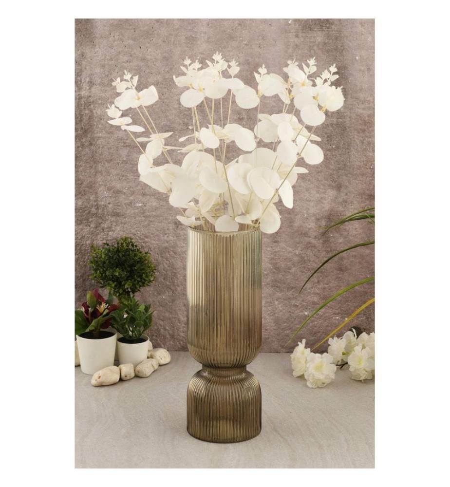 Vase, Fume, 100% VERRE