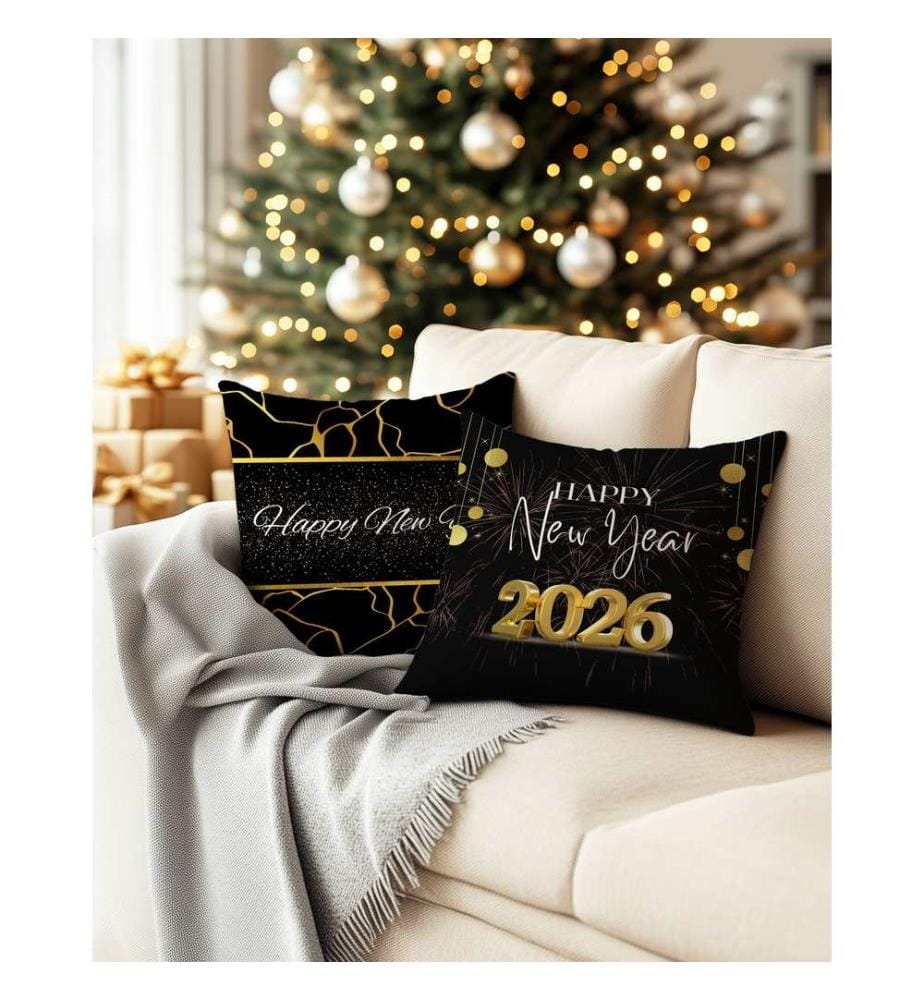 Set de housses de coussin, 2 pièces, Multicolore, 50% COTON / 50% POLYESTER