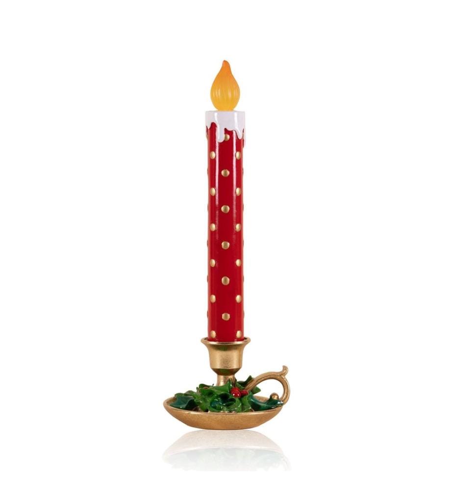 Objet décoratif, rouge, blanc, 100% CERAMIQUE