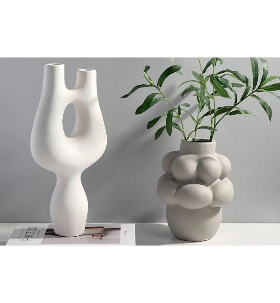 Vase, Blanc, 100% CERAMIQUE