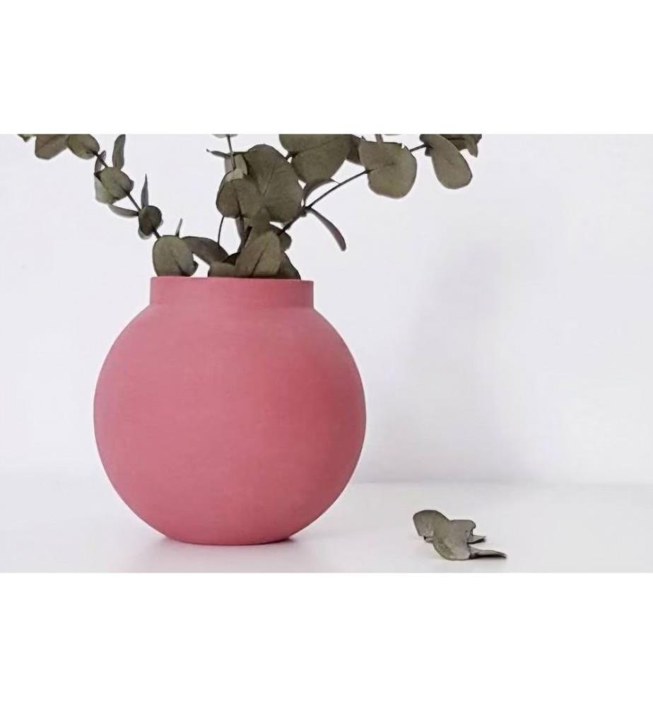 Vase, Dusty Rose, 100% CERAMIC