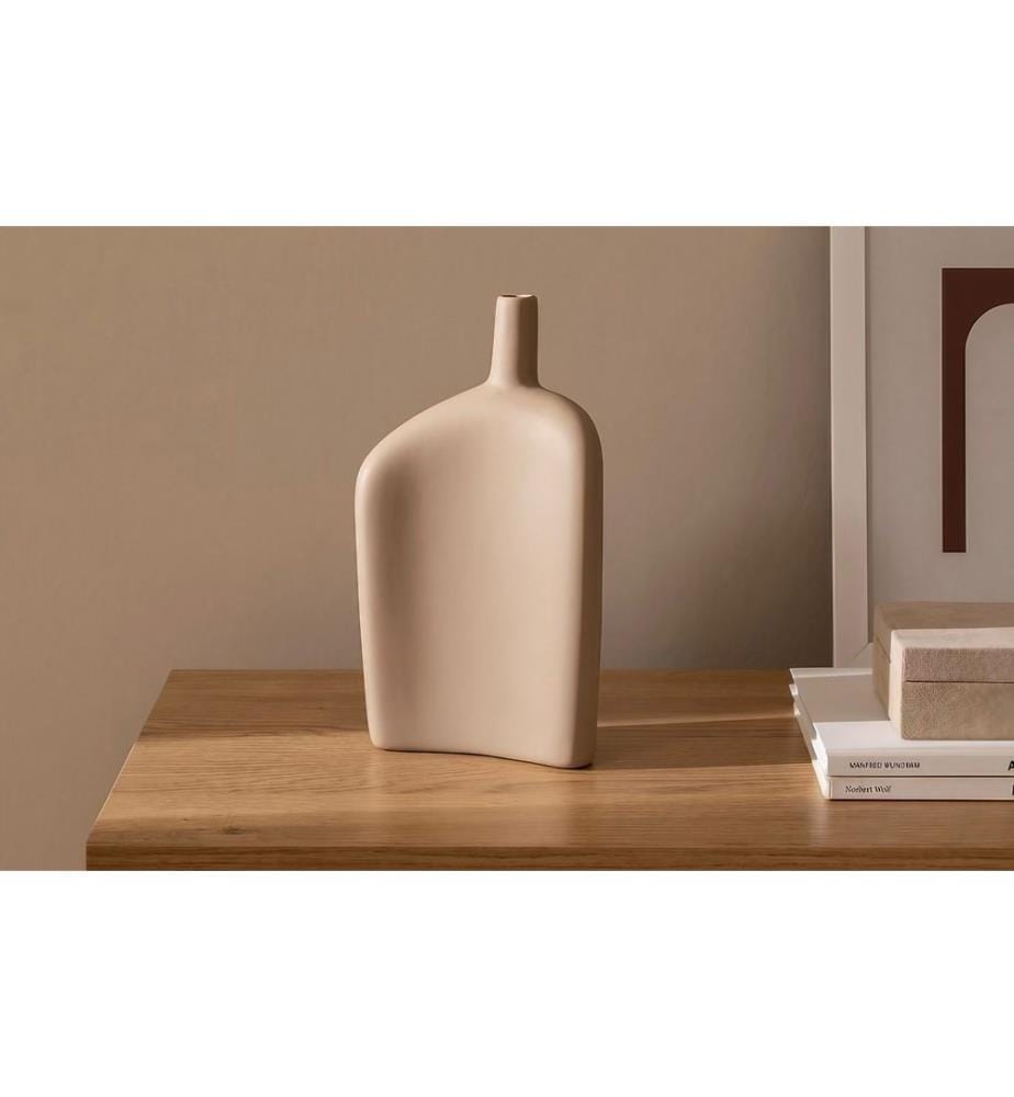 Vase, brun clair, 100% CERAMIQUE