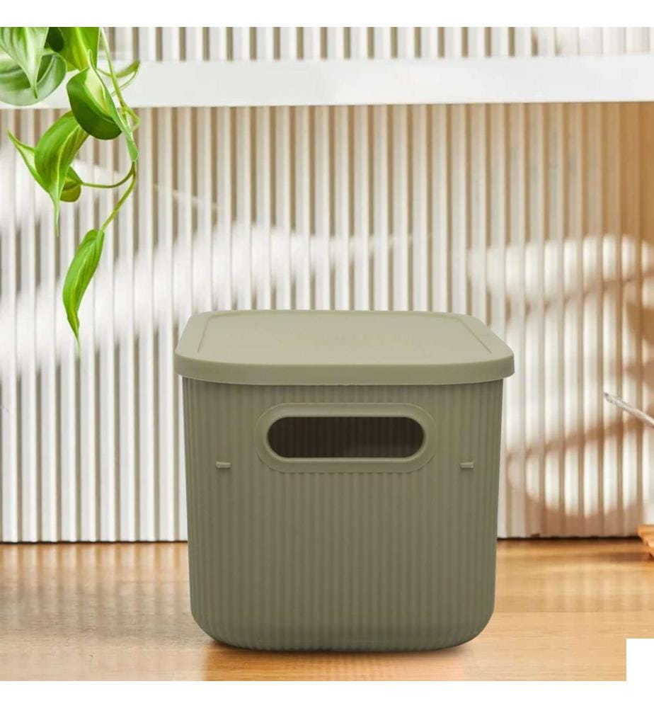 Boîte de rangement, vert clair, CORPS EN PLASTIQUE