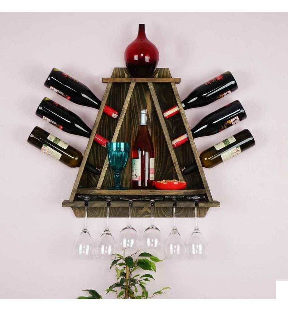 Etagère de cuisine, chêne foncé, bois d'épicéa, fait main