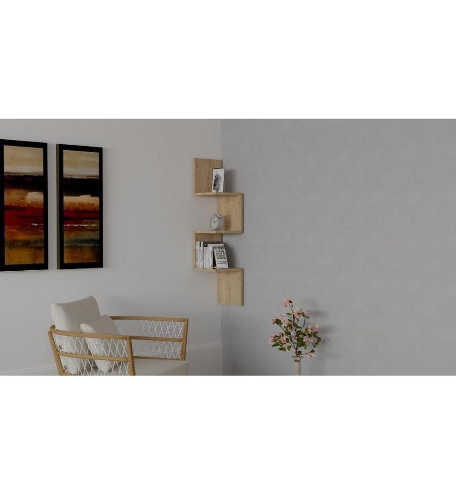 Etagère murale, Saphir, panneau de particules mélaminé