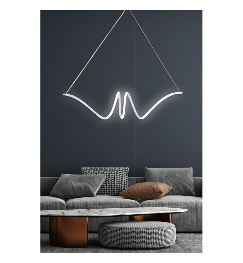 Lustre, blanc, corps en Aliminium