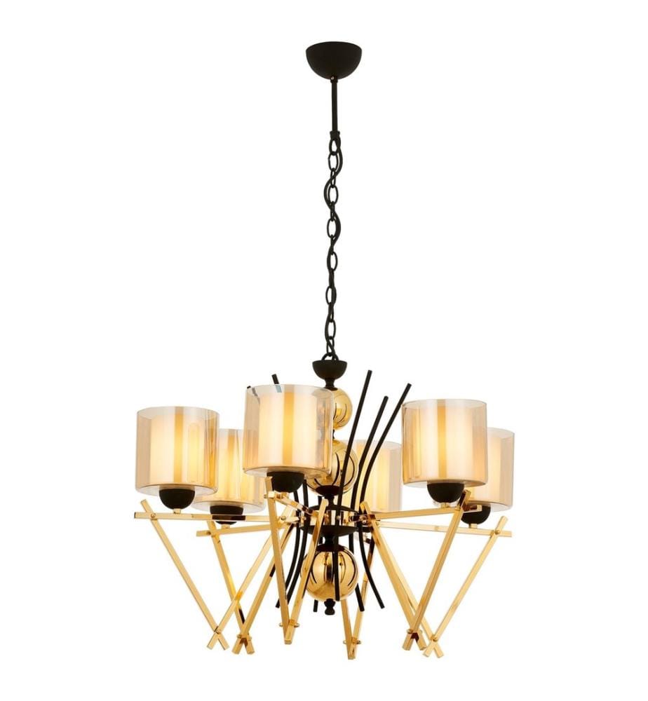 Lustre, Or, Corps en Métal, Chapeau en Verre