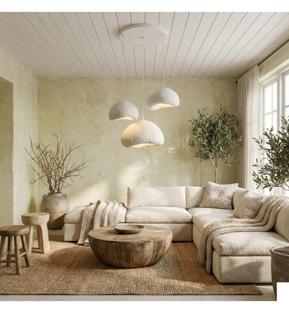 Lustre, blanc, corps en métal