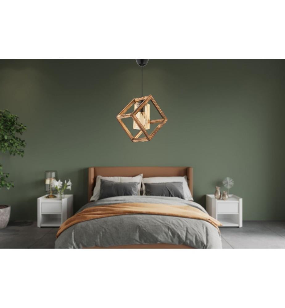 Lustre, Bois, Naturel, Noir