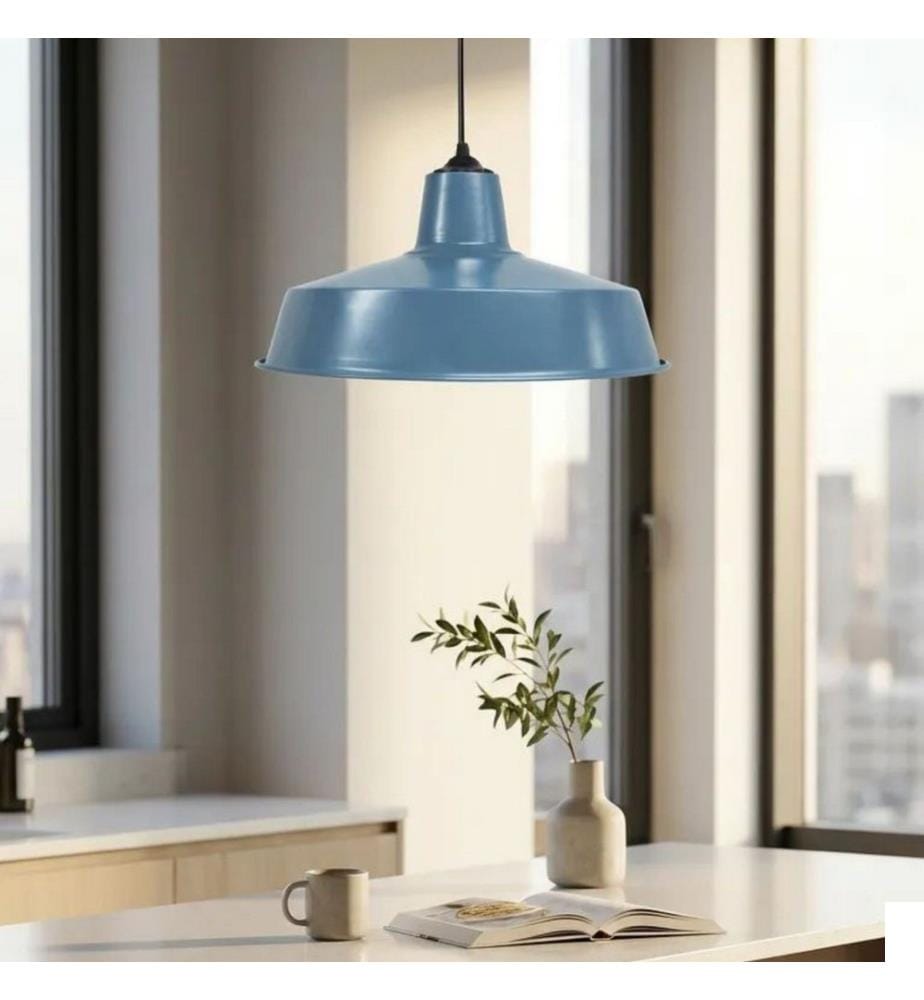 Lustre, corps en plastique, bleu