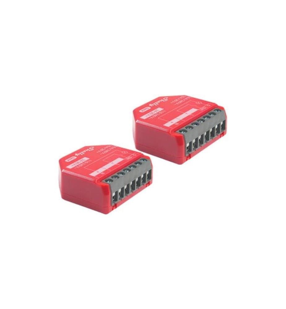 SHELLY - Actionneur de commutation Wi-Fi 1PM Gen 4 x 2 Rouge