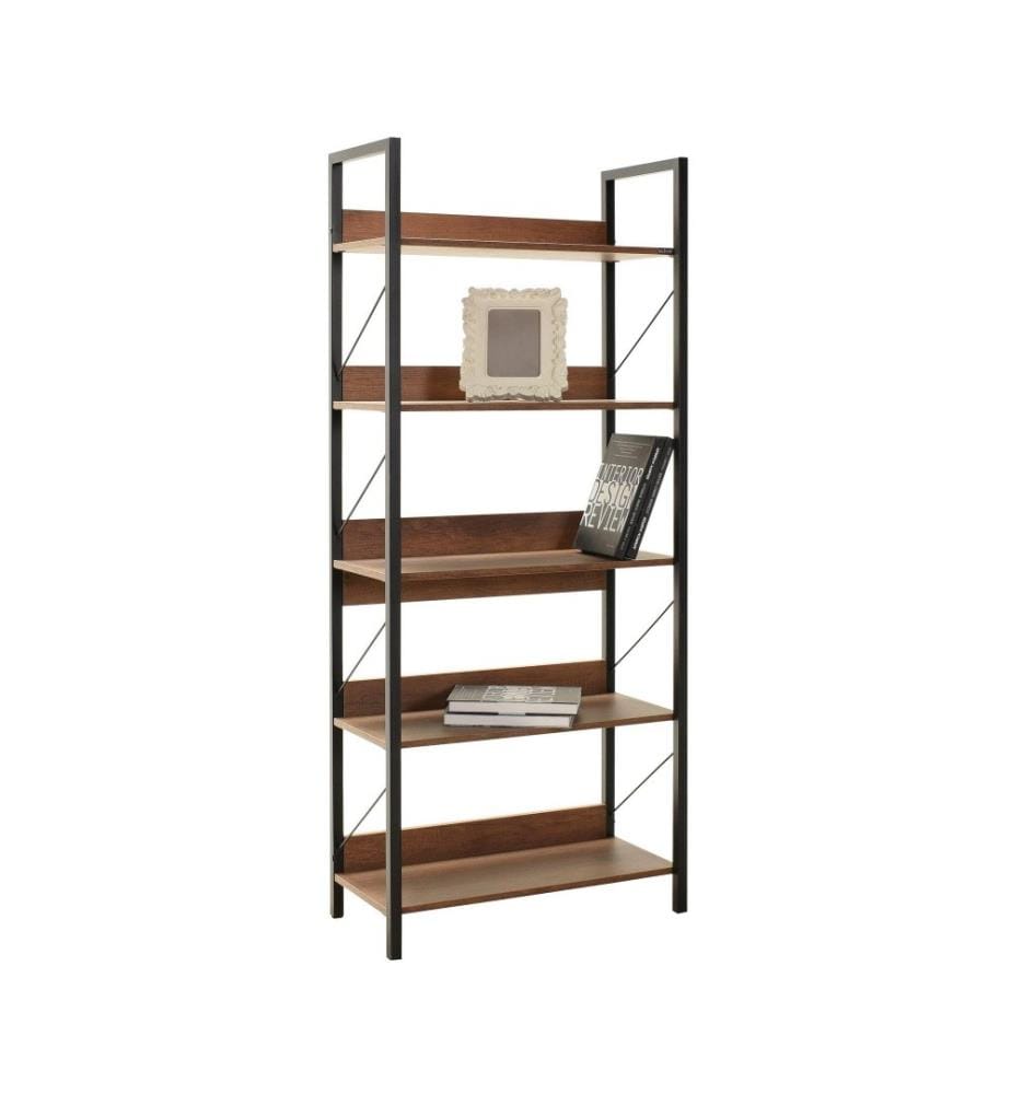 Bibliothèque, noyer, panneau de particules mélaminé