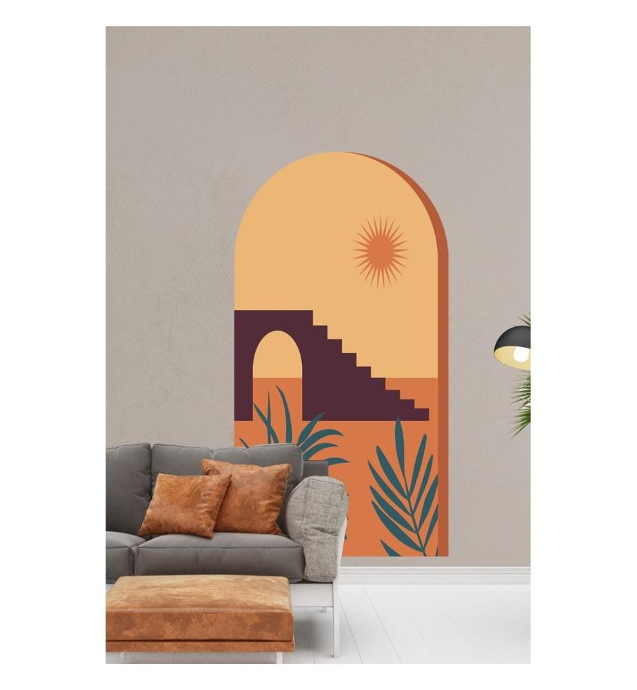 Autocollant mural décoratif, multicolore, 100 % PVC