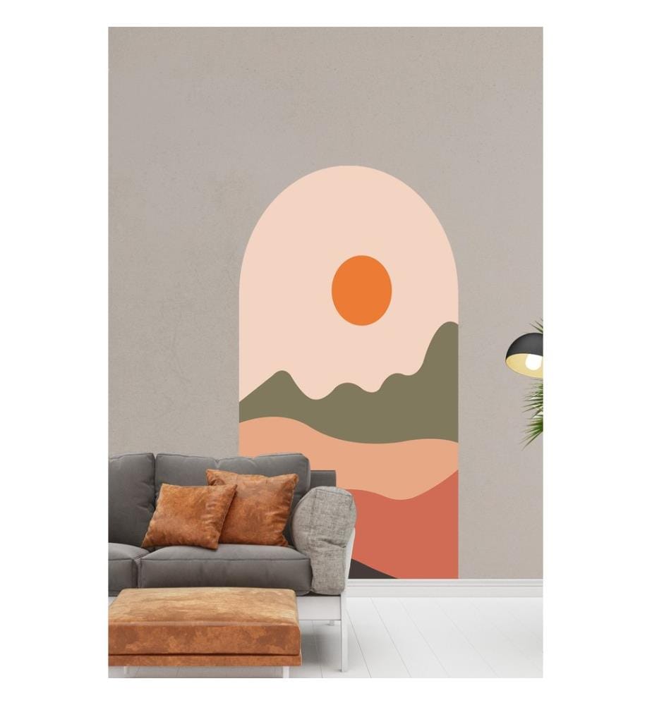 Autocollant mural décoratif, multicolore, 100 % PVC