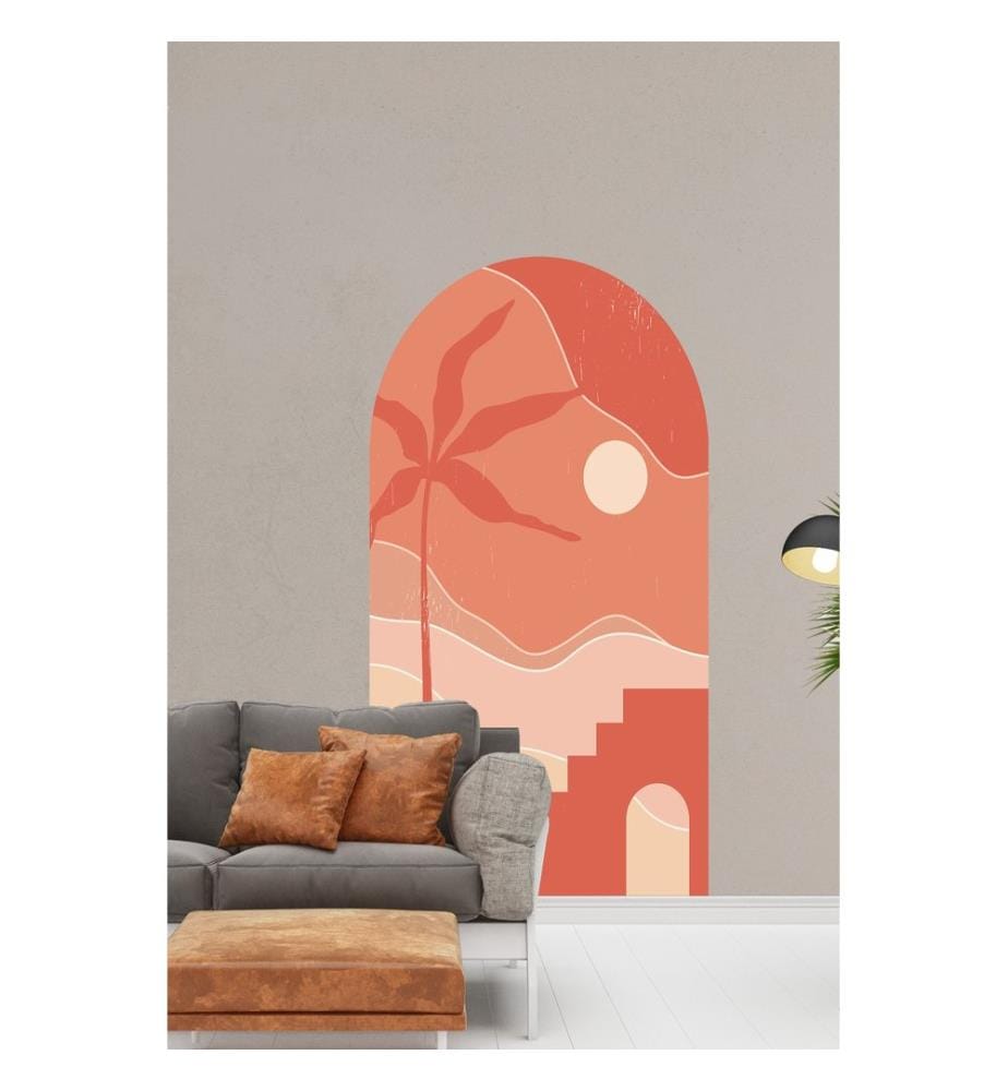Autocollant mural décoratif, multicolore, 100 % PVC