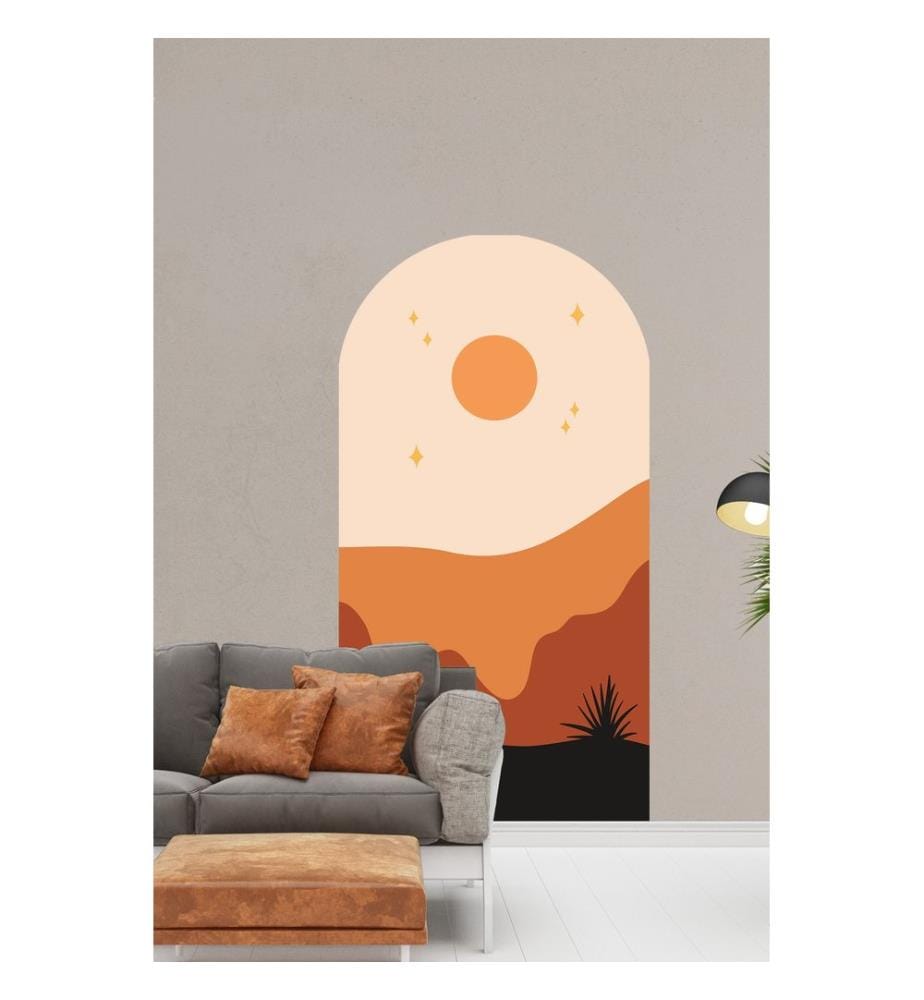 Autocollant mural décoratif, multicolore, 100 % PVC