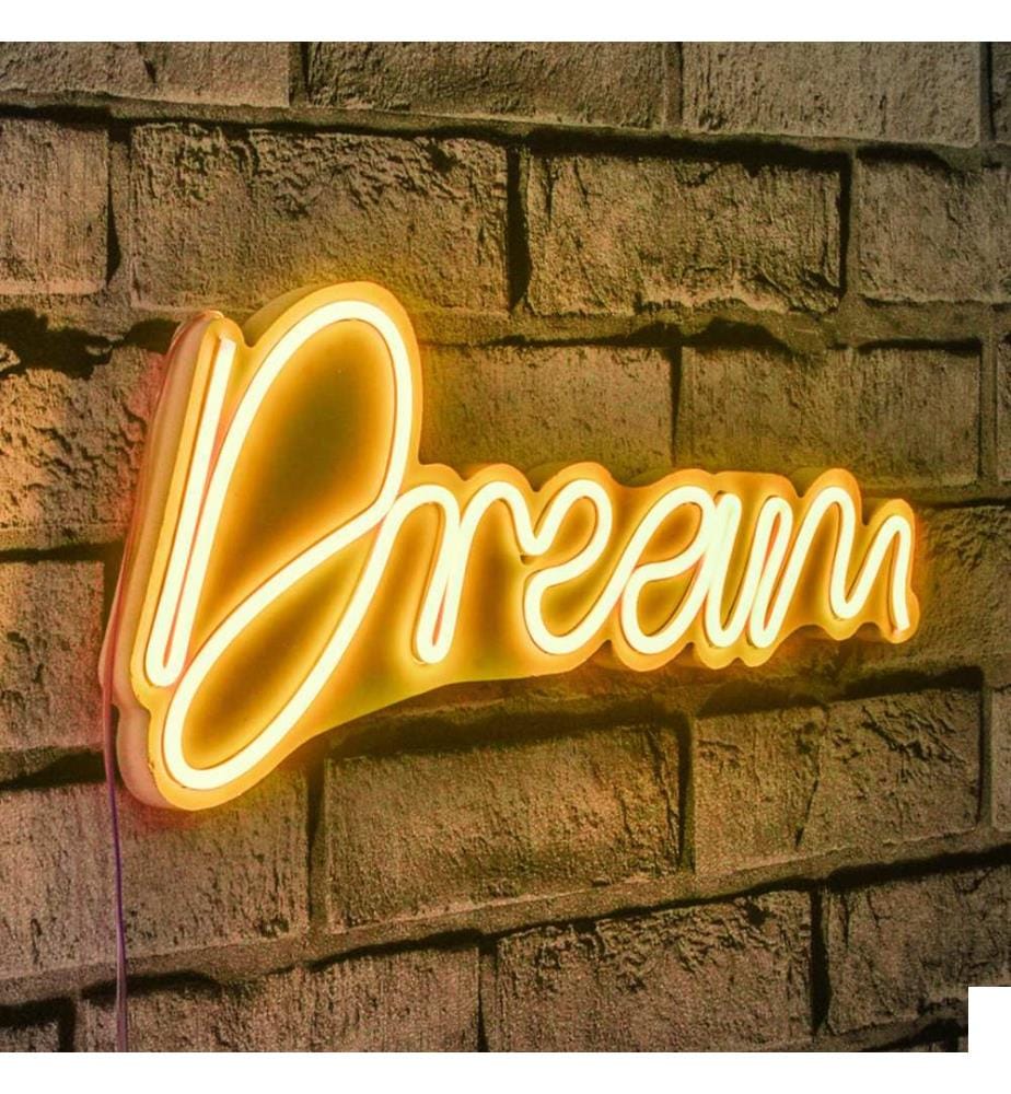 Éclairage décoratif à LED en plastique, jaune, bandes de néon flexibles, tension d'alimentation 12 V