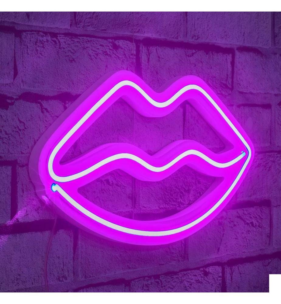 Éclairage décoratif à LED en plastique, rose, bandes de néon flexibles, tension d'alimentation 12 V