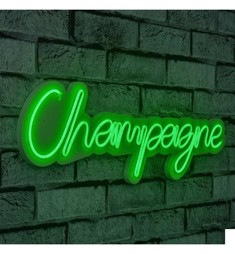 Éclairage décoratif à LED en plastique, vert, bandes de néon flexibles, tension d'alimentation 12 V