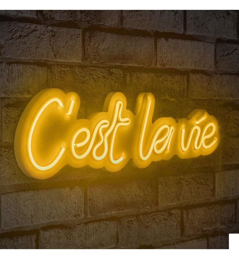 Éclairage décoratif à LED en plastique, jaune, bandes de néon flexibles, tension d'alimentation 12 V