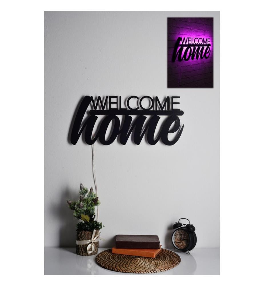 Éclairage décoratif à LED, rose, socle en MDF noir, 60 LEDs/m de bande LED