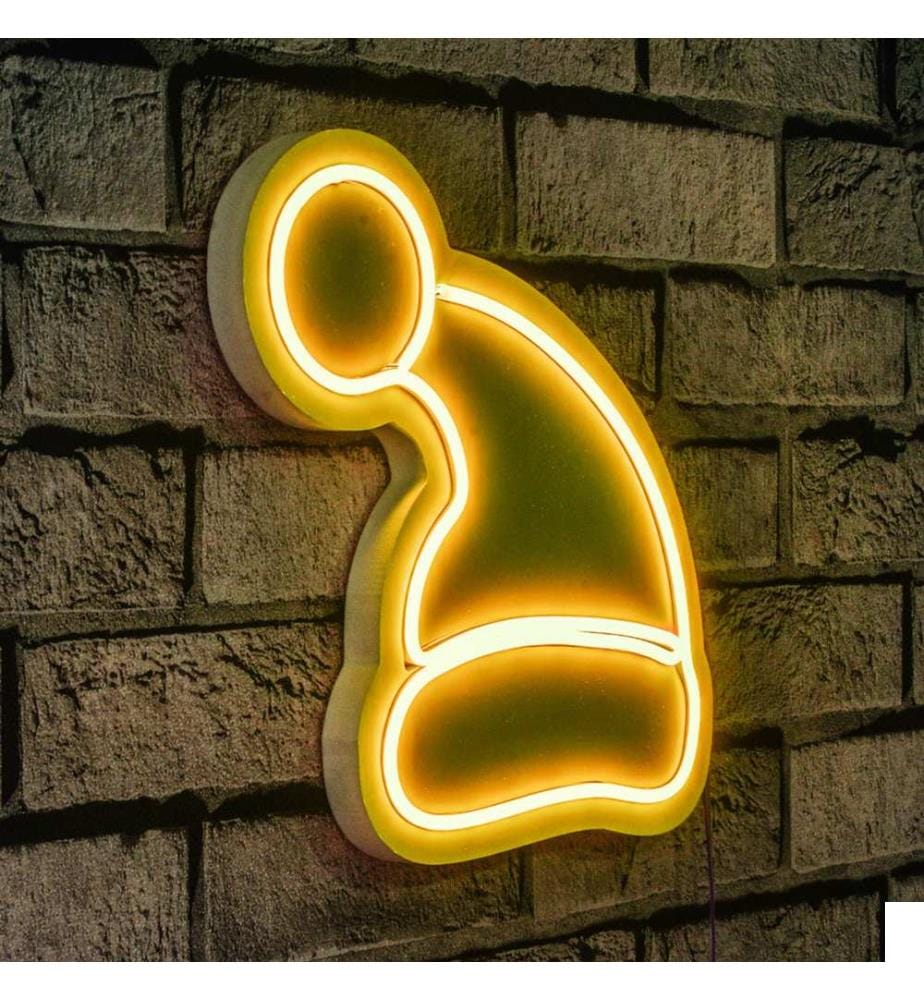 Éclairage décoratif à LED en plastique, jaune, bandes de néon flexibles, tension d'alimentation 12 V