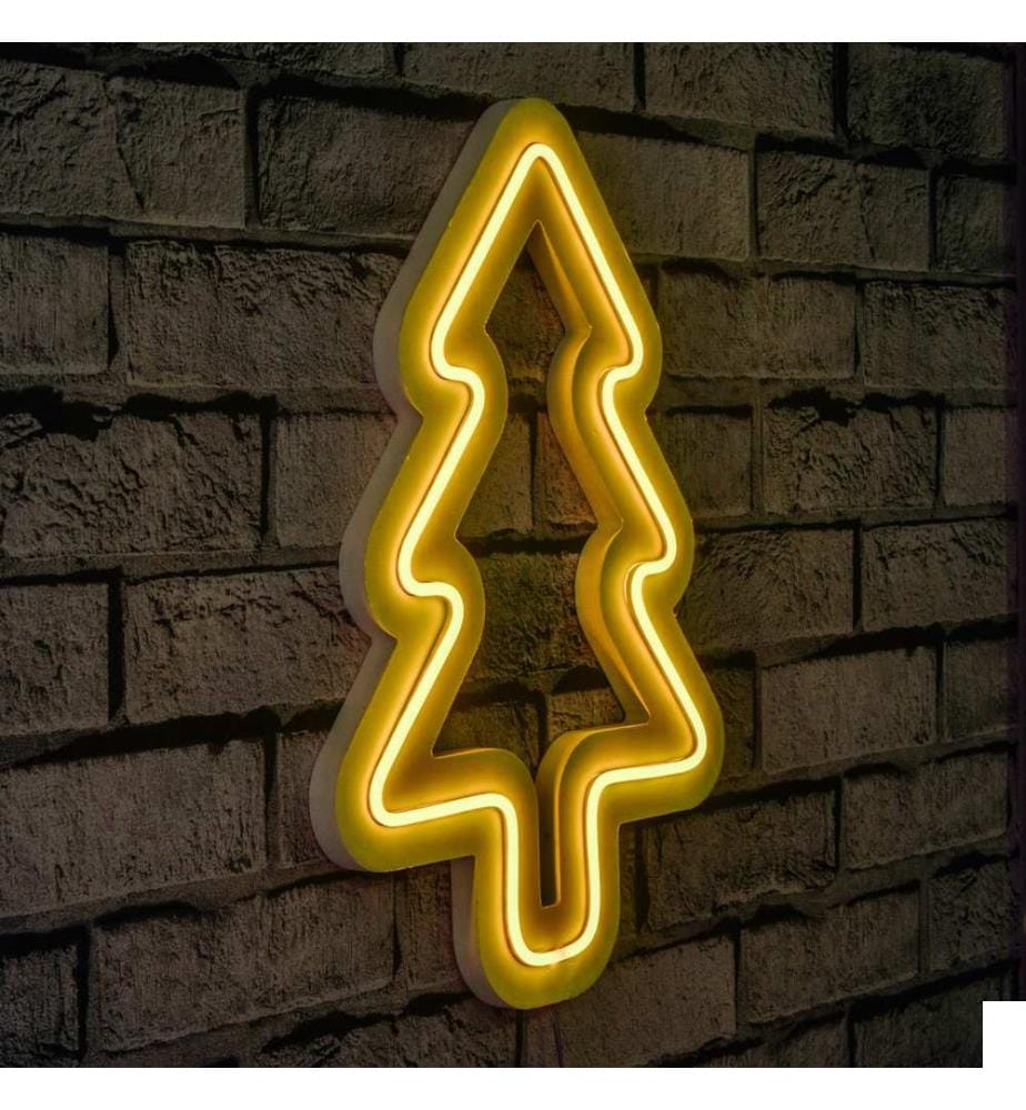 Éclairage décoratif à LED en plastique, jaune, bandes de néon flexibles, tension d'alimentation 12 V