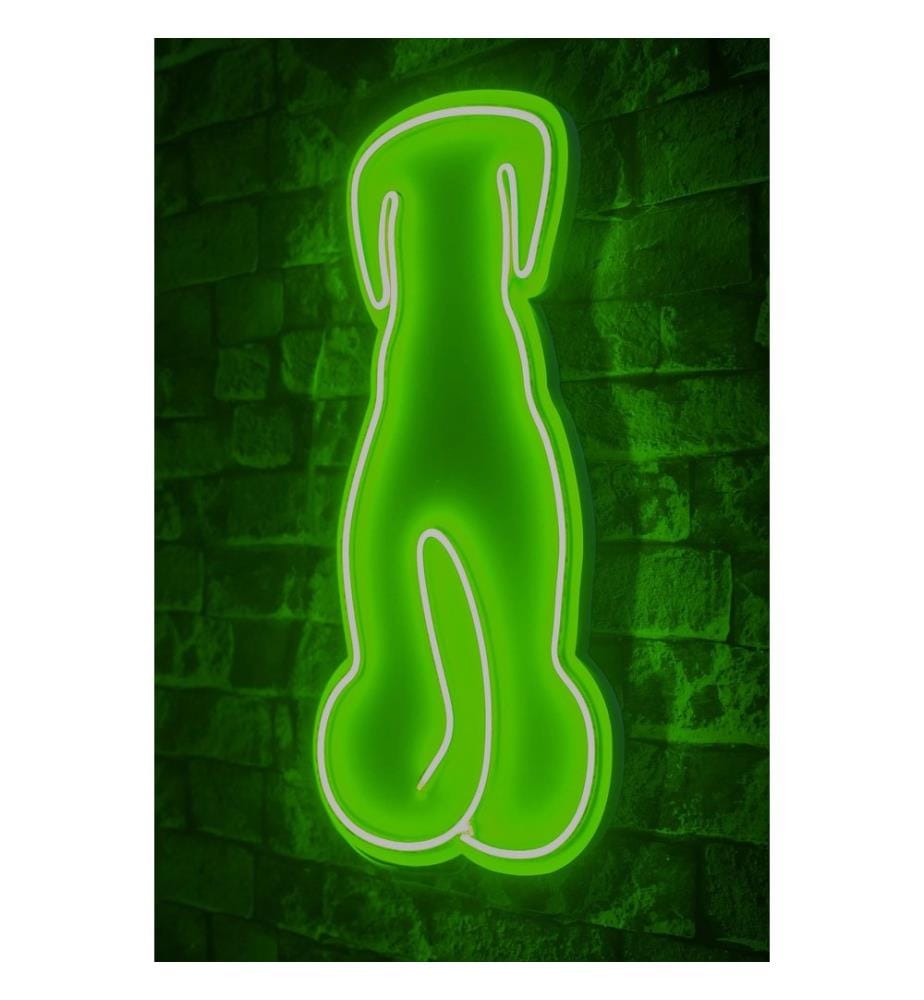 Éclairage décoratif à LED en plastique, vert, bandes de néon flexibles, tension d'alimentation 12 V