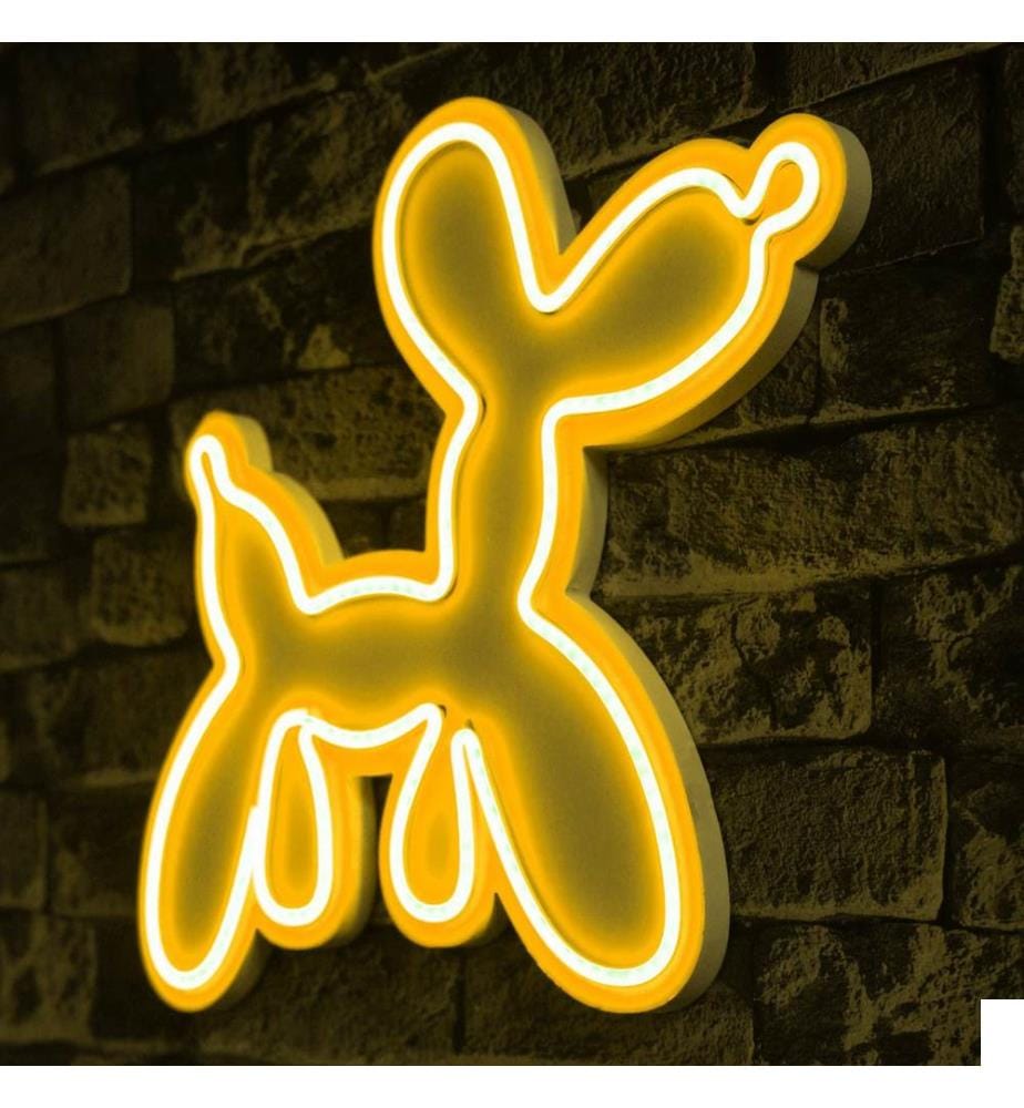Éclairage décoratif à LED en plastique, jaune, bandes de néon flexibles, tension d'alimentation 12 V
