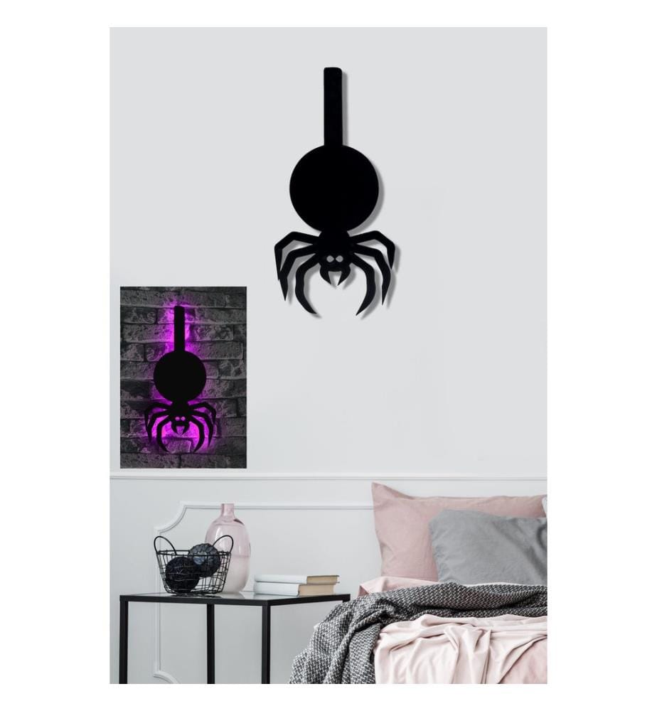 Éclairage décoratif à LED, rose, socle en MDF noir, 60 LEDs/m de bande LED