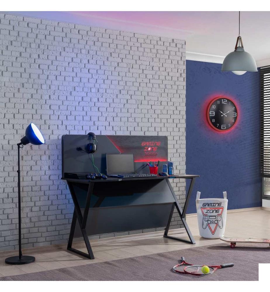 Bureau d'étude, panneau de particules 100 % mélaminé, anthracite