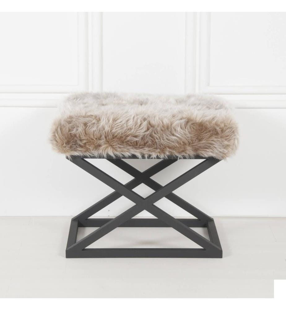 Pouf, noir, gris, structure : 100% métal, tissu : 100% polyester 100 % polyester Babyface