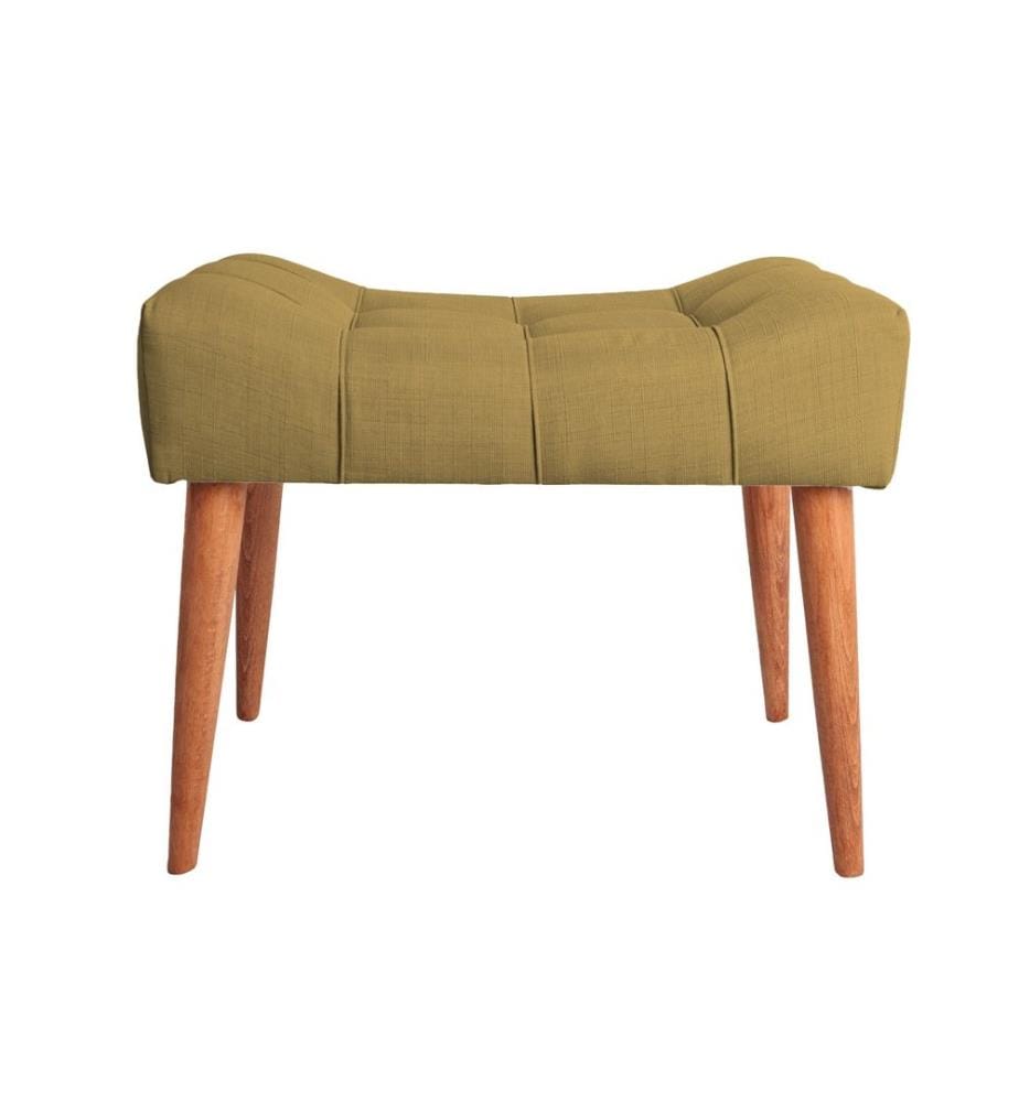 Pouf, latte, structure : BOIS MASSIF, tissu : 100 % POLYESTER, pieds en bois