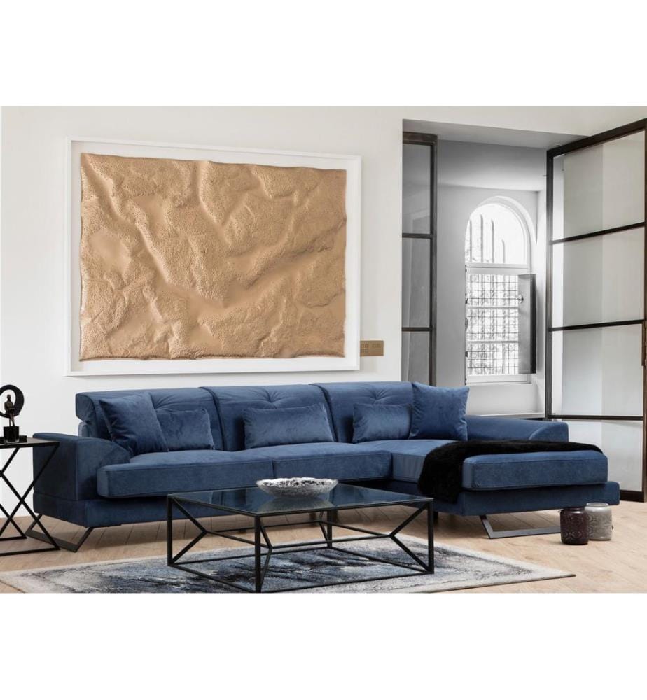 Marine, Bleu, Canapé Lit, Bois Cadre De Hêtre , Cartouche