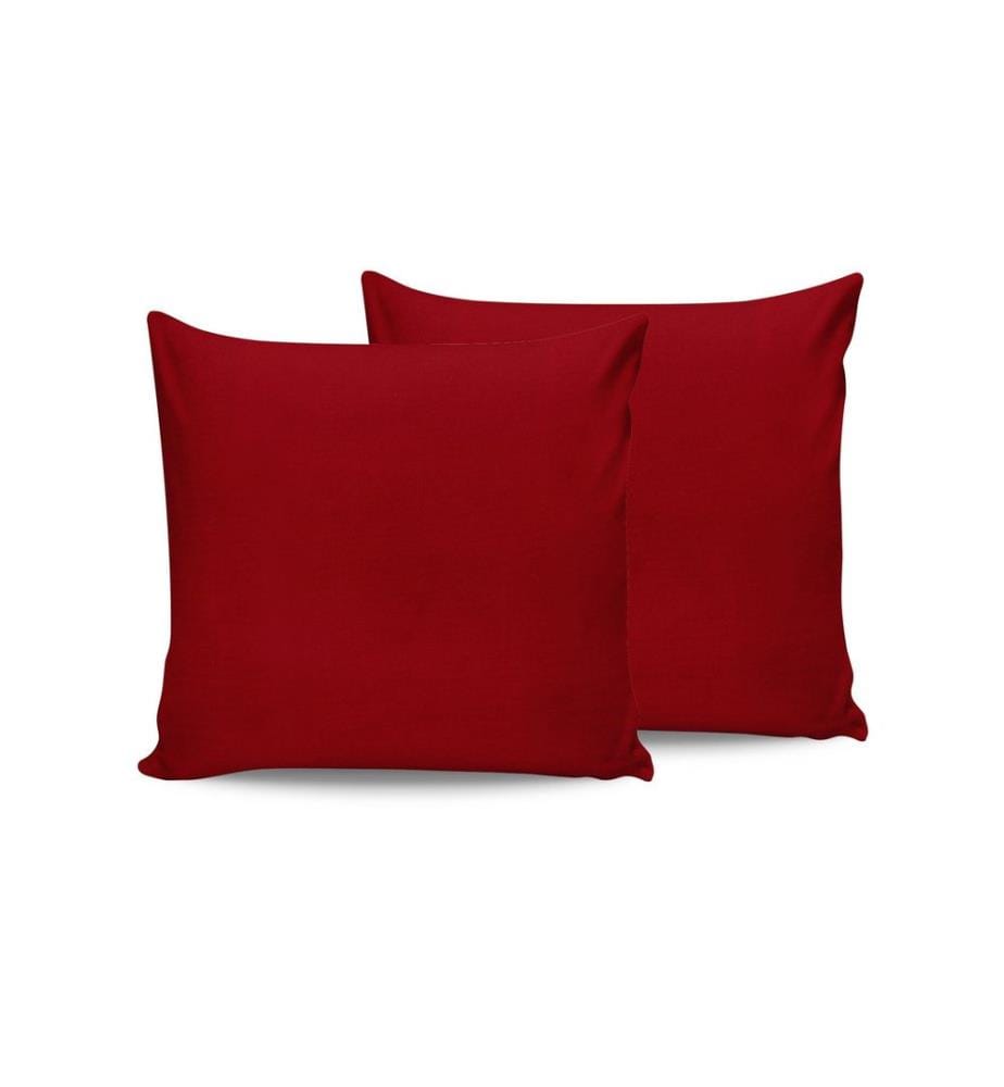 Taie d'oreiller, 2 pièces, Marron, 100% coton Ranforce